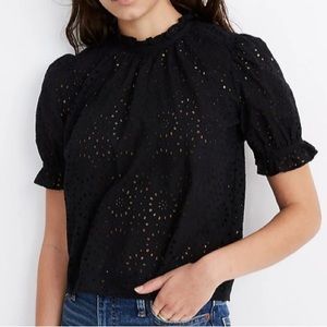 Madewell eyelet top